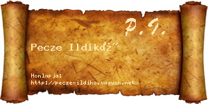 Pecze Ildikó névjegykártya